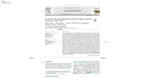 An endocrine-disrupting agricultural contaminant impacts sequential female mate choice in fish*